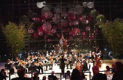 The Orchestra of St. Luke's performed for the award presentation, which followed dinner.