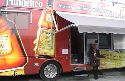 A Frangelico trailer offering up samples was stationed outside the Royal Celebration Tent.