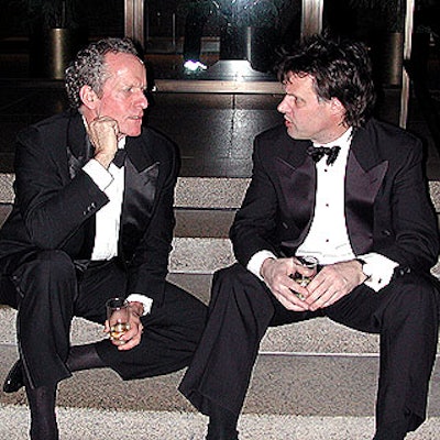 Since the 'Less Is More' theme also extended to seating, architects Ross Anderson and Gregory Rukavin decided to plant themselves on the steps of the Seagram Building.