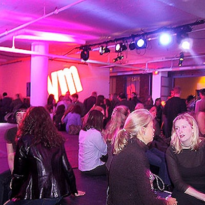 Guests crowded the large Milk Studios space, which was lit by Strohmeier Lighting.