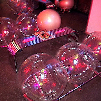Bubble chairs created by furniture designer Gaston Marticorena of Gaston-NYC filled the V.I.P. seating area.