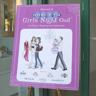 Shecky's publishing company produced event placards placed throughout the venue to promote the event sponsors.