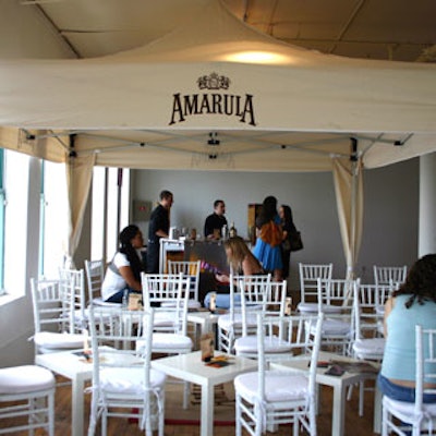 The tent for the Amarula Cream bar had a safari feel.