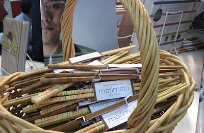 Not every pitch has to be huge. DK offered stylish—and useful—swag to promote its September 2007 title Morimoto.