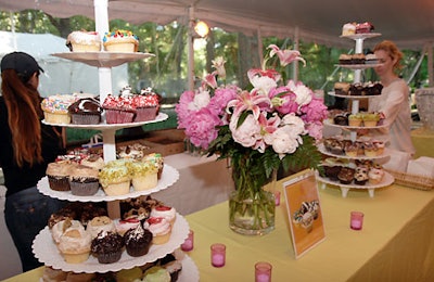 Crumb Bakery offered an assortment of cupcakes in the dessert tent.