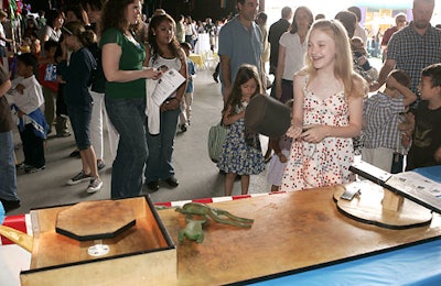 While kids played games, a psychic and bars around the space kept adults occupied.