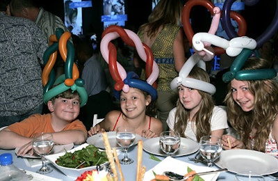 First Star served up kid-friendly offerings like balloon hats.