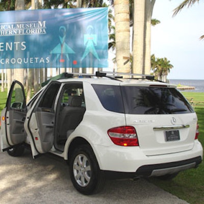 A new Mercedes ML, provided by Bill Ussery Motors, was on display.