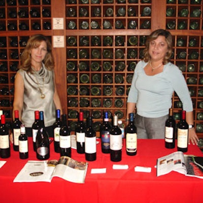 A wine tasting was held in the estate's cellar.