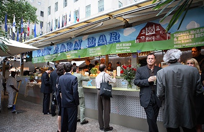 The Barn Bar featured summery specialty cocktails infused with herbs and garnished with fresh ingredients.