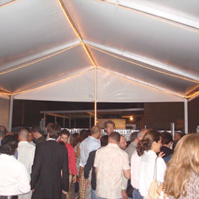 Two additional bars were set up outside, under a lighted tent provided by EventStar.