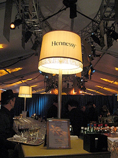 Sponsor Hennessy's presence was strong.