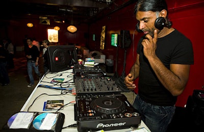 The event marked the West Coast debut of Paris's DJ Ravin, who flew in for the event.