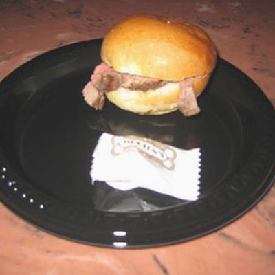 Morton’s, the Steakhouse offered their petitefilet mignon sandwiches, at arm’s reach from their packaged mints.