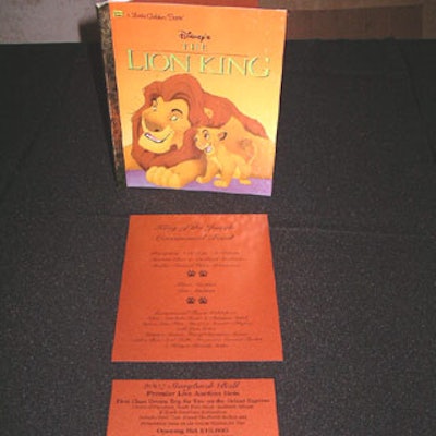 Roberts Printing used actual storybooks for theevent’s invitations.