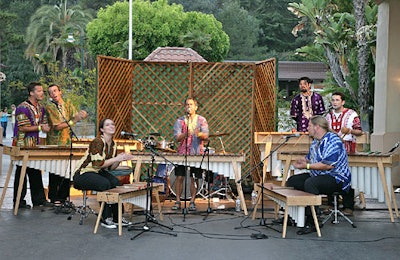An array of ethnic musicians entertained the crowd.