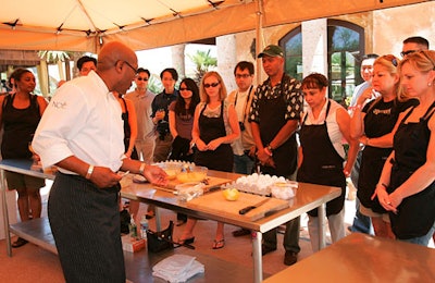 Gourmet sponsored a cooking class.