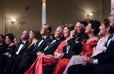 The Bushes sat amongst a holiday-attired crowd at the annual Ford's Theatre gala.