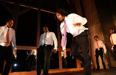 The Young Hoofers from Brooklyn wore Hermès ties and helped celebrate the company's theme of the year, 'Shall we dance?'