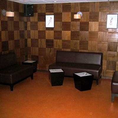 Sugar's dark basement lounge.