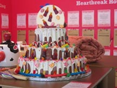 Chocolicks Fun Factory supplied a smash cake for the silent auction.