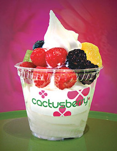 A frozen treat from Cactusberry.