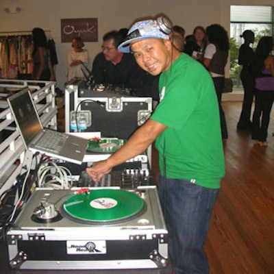 DJ Keen One kept shoppers entertained, playing everything from house beats to '80s favorites.
