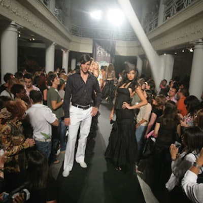 The fashion presentation featured the hottest trends of the season.