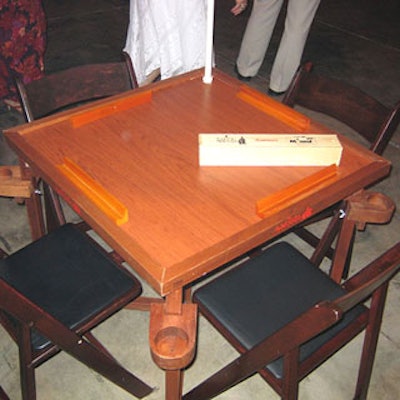 Amigos for Kids-branded domino boxes contained ING dominos for paying guests to use while competing against local celebrities during the main portion of the evening.