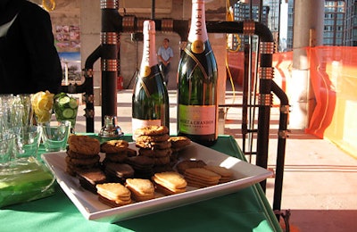 City Bakery catered the event, offering summertime appetizers and chocolate chip cookies. The luxury condo will house a branch of the eatery.
