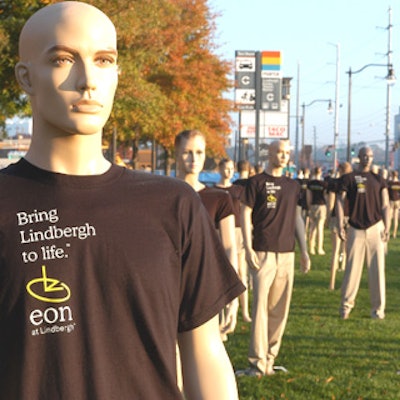 Push installed a series of mannequins in key areas to publicize an Atlanta-area condo development.