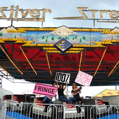 People bearing quirky signage promoting the Orlando Fringe Festival was the basis of Push's campaign.
