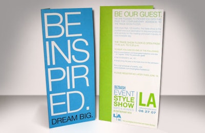 Creative Intelligence created the invitation for the first L.A. Style Show.