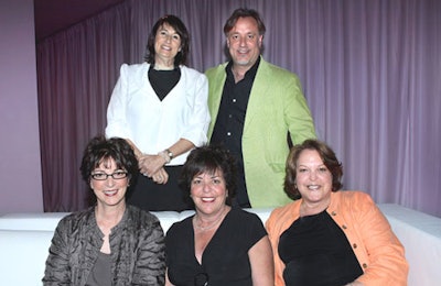 The BizBash L.A. Event Style Show's first Hall of Fame inductees, clockwise from top left: Hollace Davids, senior vice president of Special Projects at Universal Pictures; Marc Friedland, president and founder of Creative Intelligence Inc.; Ellen Pazanti and Judy Levy, co-owners of Levy, Pazanti & Associates; and Mary Micucci, founder of Along Came Mary Productions.