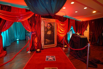 The Hollywood Room featured a sunglasses-wearing