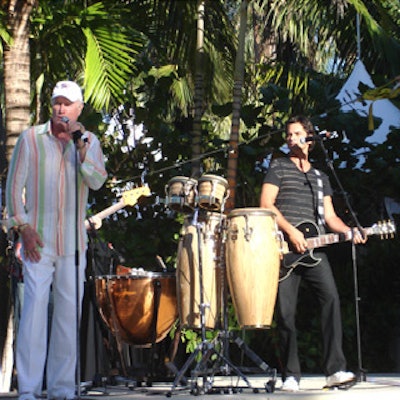 The Beach Boys and special guest John Stamos entertained guests throughout the swimwear show and during the after-party at the Raleigh Hotel.