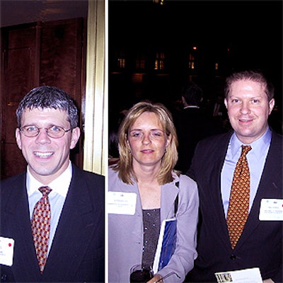 (Left) Event co-chairman Doug Camp. (Right) Samantha Bowerman, MPIGNY's current president, and Michael Hudson, the group's president-elect.