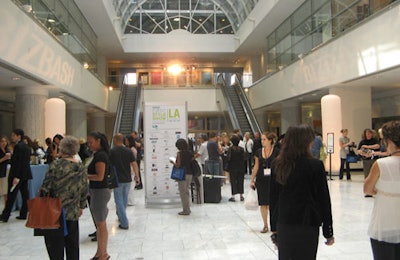 Attendees congregated in the California Market Center lobby to mix and mingle with fellow planners and share ideas.