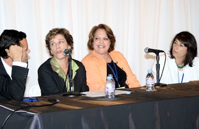 Panelists Steven Rice, Joan Willens, Judy Levy, and Hollace Davids shared their ideas on the art of 'destressing' events.