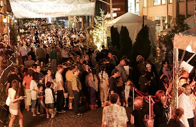 More than 12,000 people attended the celebration, which led up to the Deathly Hallows release at 12:01 a.m.