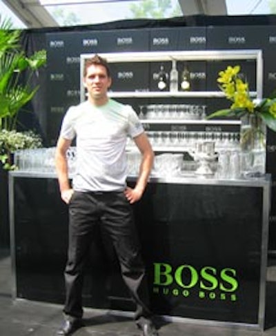 Caterwaiters from the Butler Did It sported Boss T-shirts in white and lime green.