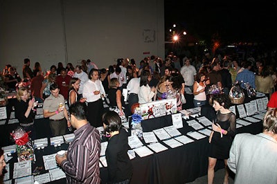 The event's activities included a silent auction.