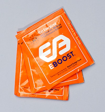 Before charging (jet-lagged) onto the city streets, guests can drop an E-Boost tablet or powder packet (packed with essential vitamins, minerals, and energy-enhancing qualities) into bottled water.