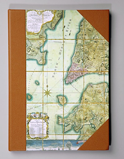 They’ll look like savvy voyagers with Assouline’s luxe journal emblazoned with a reproduction of an antique map of New York.