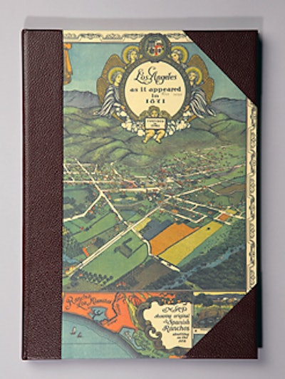 They’ll look like savvy voyagers with Assouline’s luxe journal emblazoned with a reproduction of an antique map of the city of angels.
