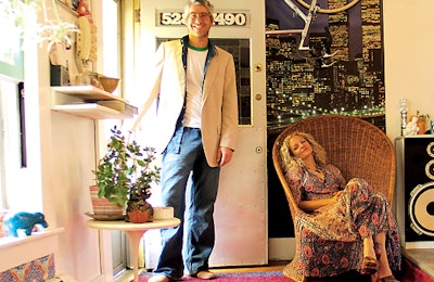 Designers John Meyers and Linda Wary at home in Maine.