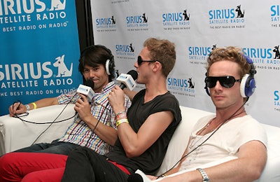 Arckid band members partook in a live interview in the Sirius Satellite Radio greenroom.