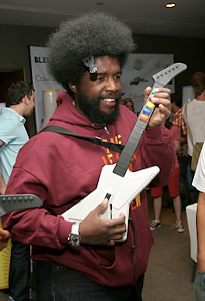 ?uestlove of the Roots tried out the Guitar Hero video game.