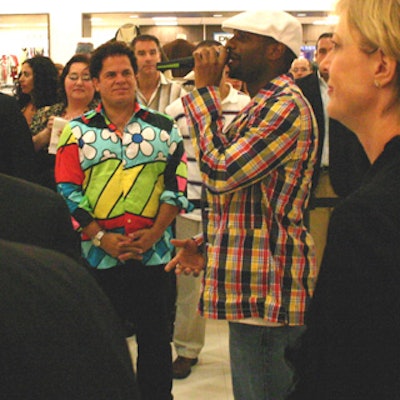 Miami celebrities DJ Irie and Romero Britto were on hand to inaugurate the redesigned store.