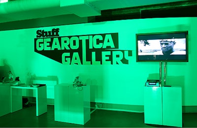 Stuff's Gearotica Gallery invited guests to play with a mix of high-tech gadgets.